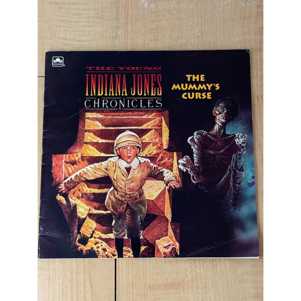 The Young Indiana Jones Chronicles The Mummy's Curse Golden Book 1992 Vintage